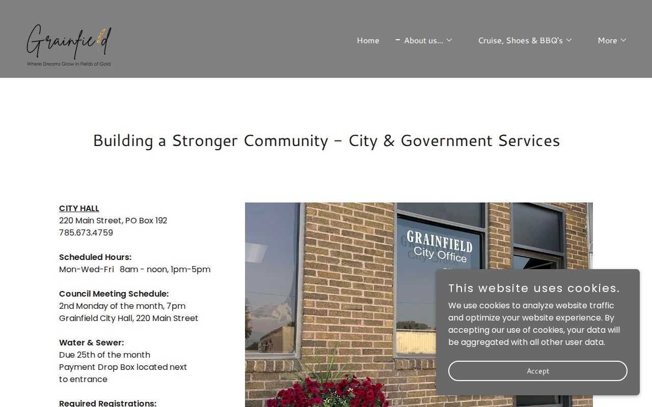 Grainfield court records government services and ordinance page